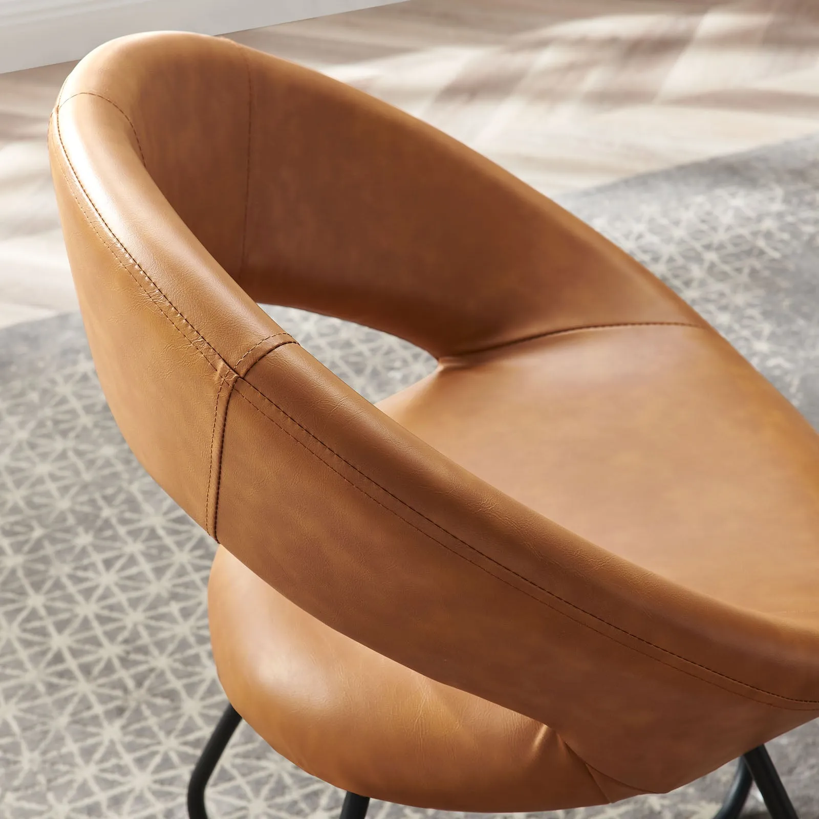 Modway Nouvelle Vegan Leather Dining Chair Set of 2 - EEI-4682