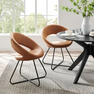 Modway Nouvelle Vegan Leather Dining Chair Set of 2 - EEI-4682