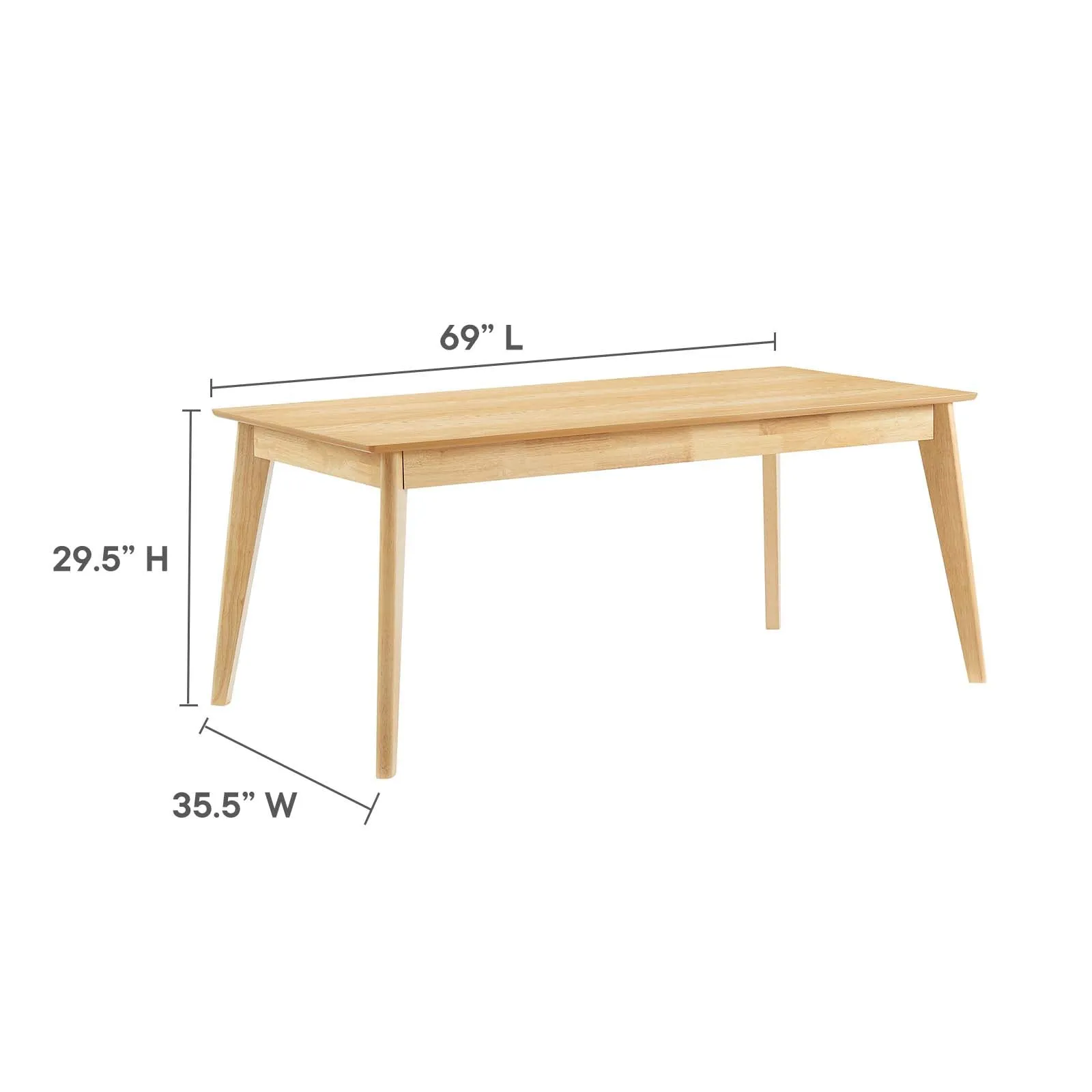 Modway Oracle 69" Rectangle Dining Table - EEI-3748