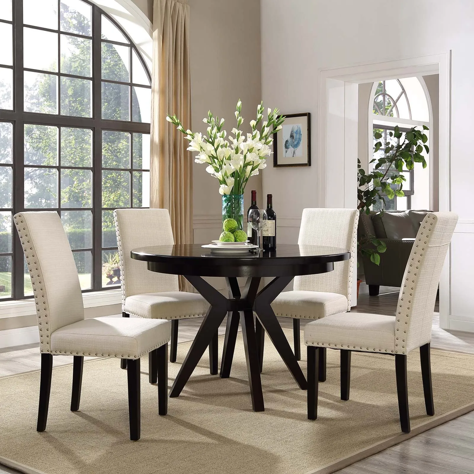 Modway Parcel Dining Side Chair Fabric Set of 4 - EEI-3552