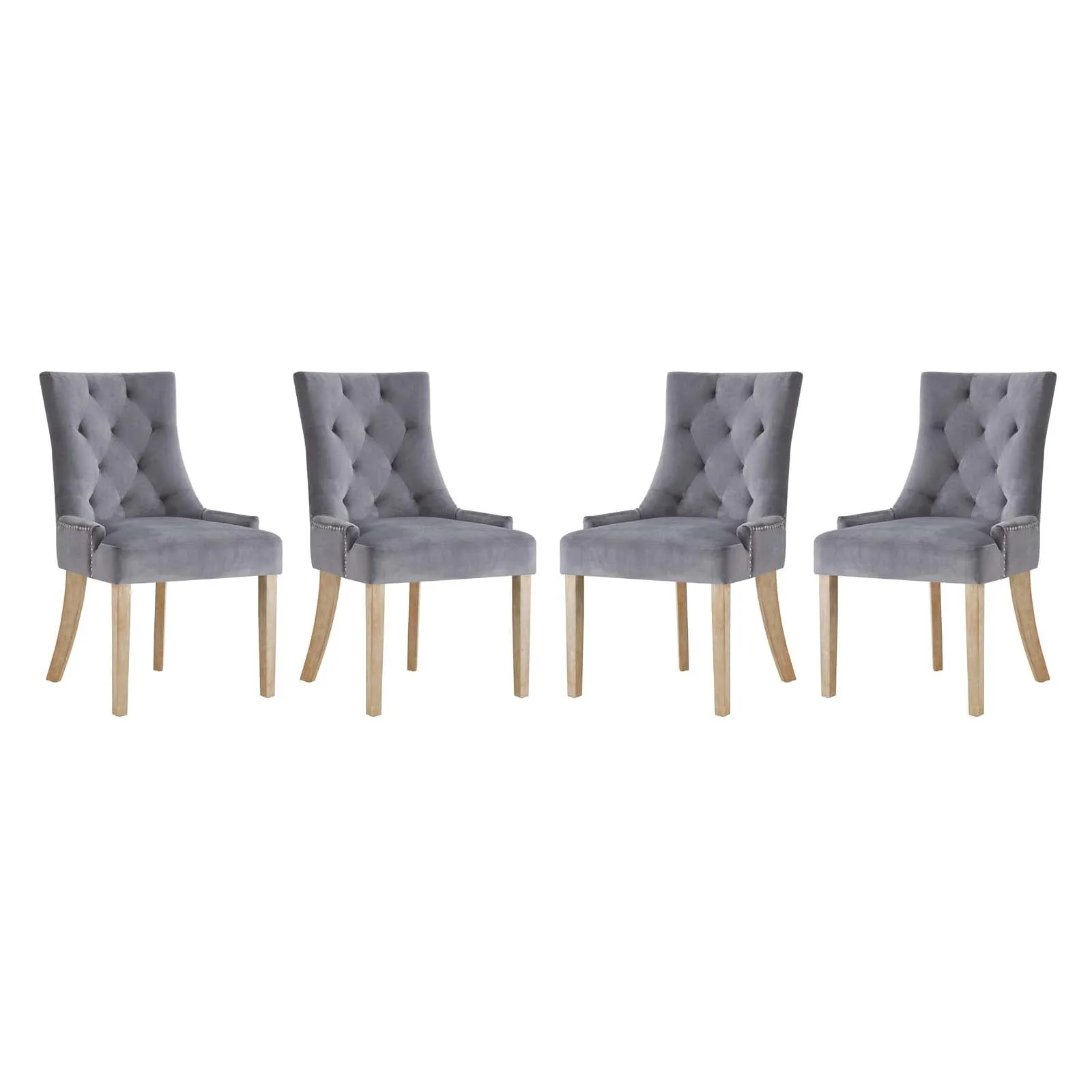 Modway Pose Dining Chair Performance Velvet Set of 4 - EEI-3505