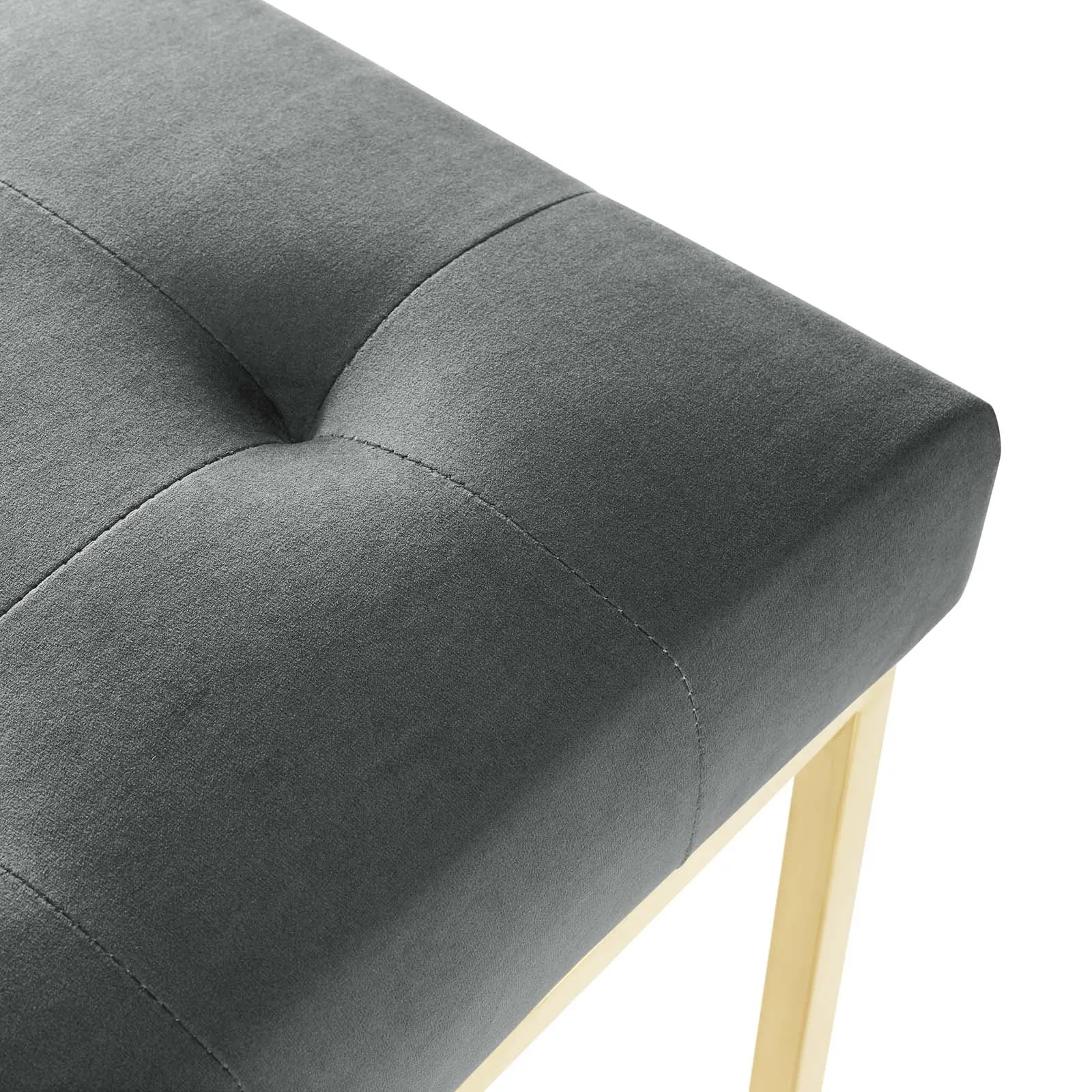 Modway Privy Gold Stainless Steel Performance Velvet Dining Chair - EEI-3744
