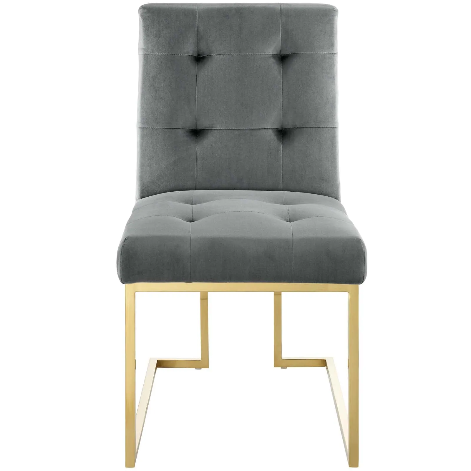 Modway Privy Gold Stainless Steel Performance Velvet Dining Chair - EEI-3744
