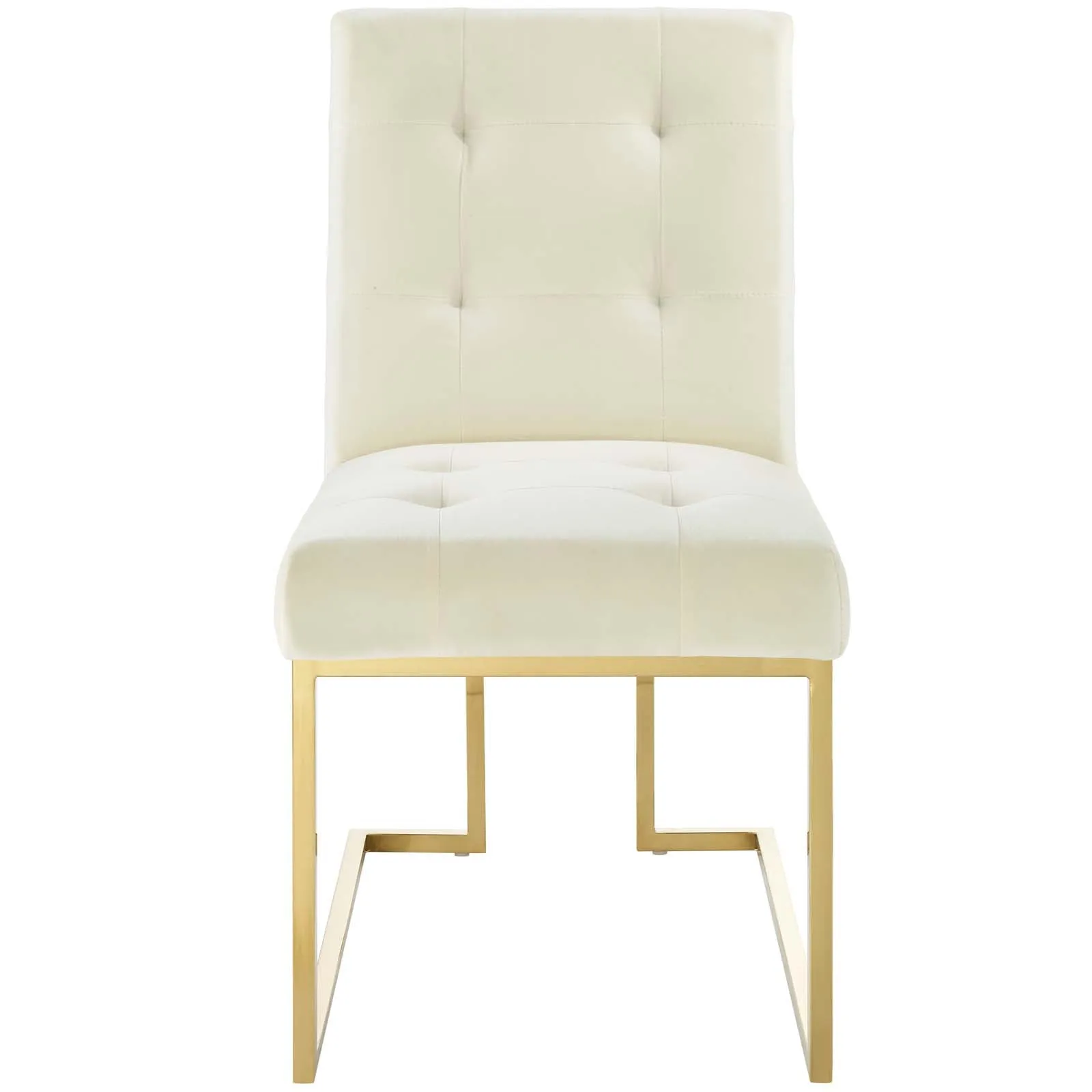 Modway Privy Gold Stainless Steel Performance Velvet Dining Chair - EEI-3744