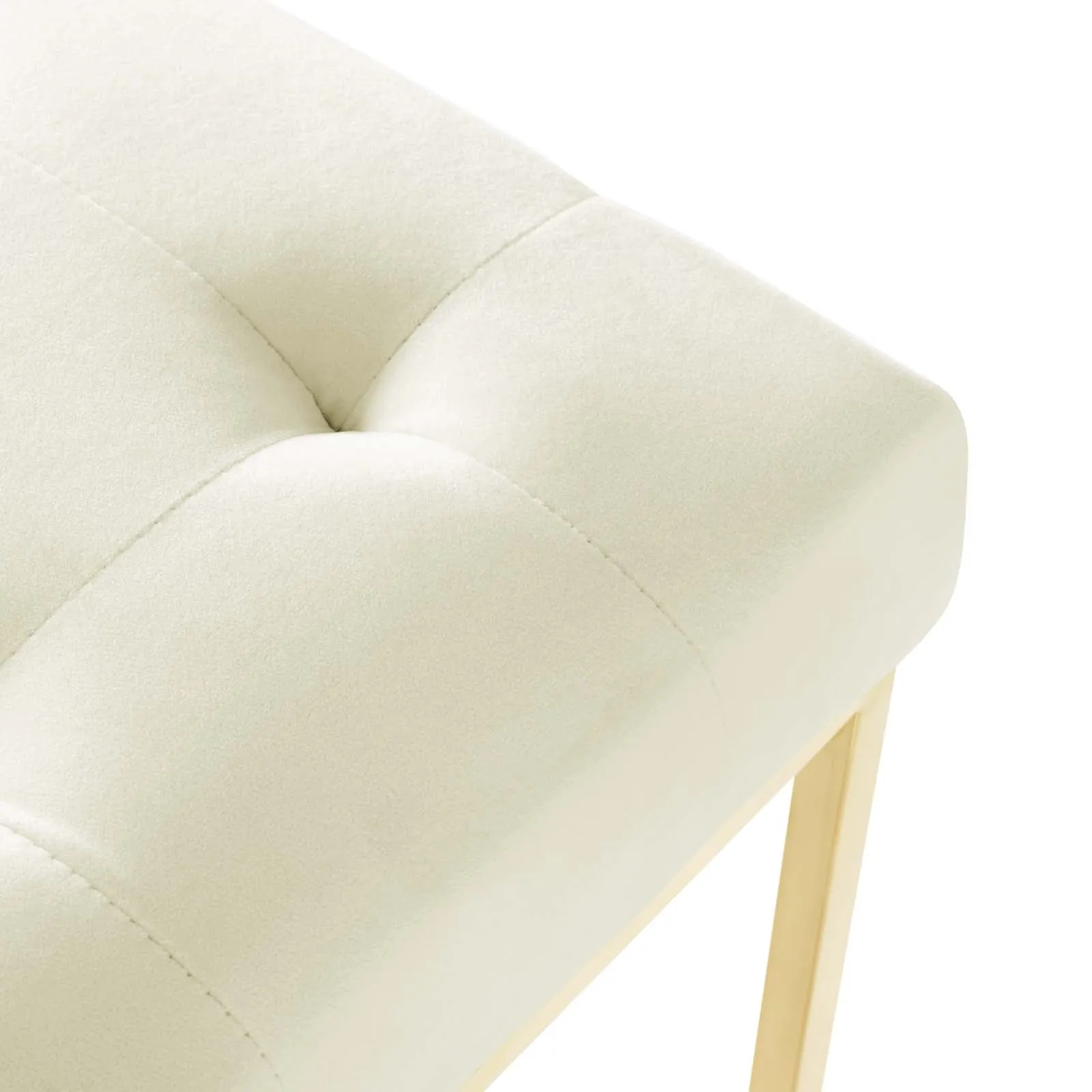 Modway Privy Gold Stainless Steel Performance Velvet Dining Chair - EEI-3744