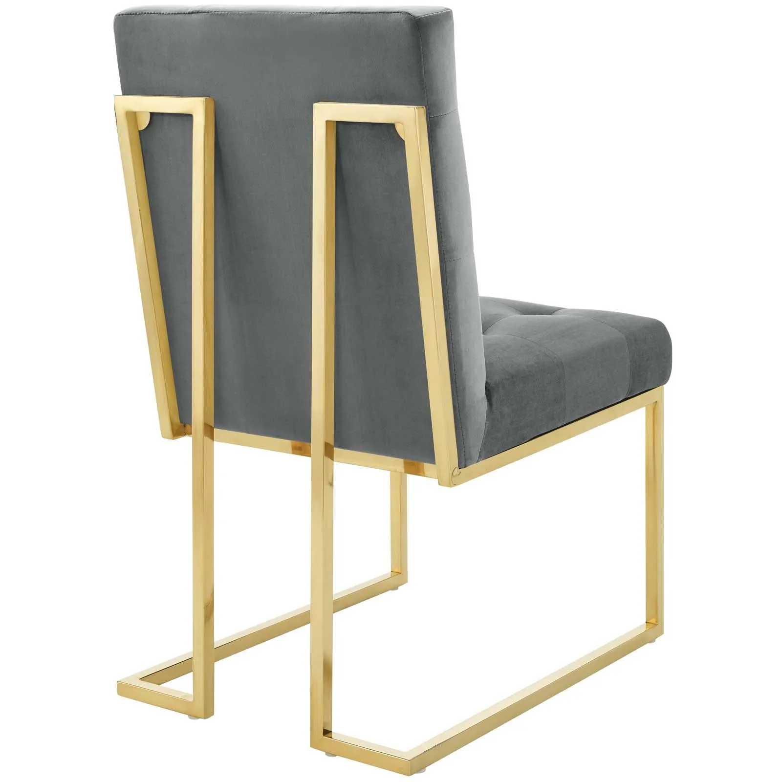 Modway Privy Gold Stainless Steel Performance Velvet Dining Chair - EEI-3744