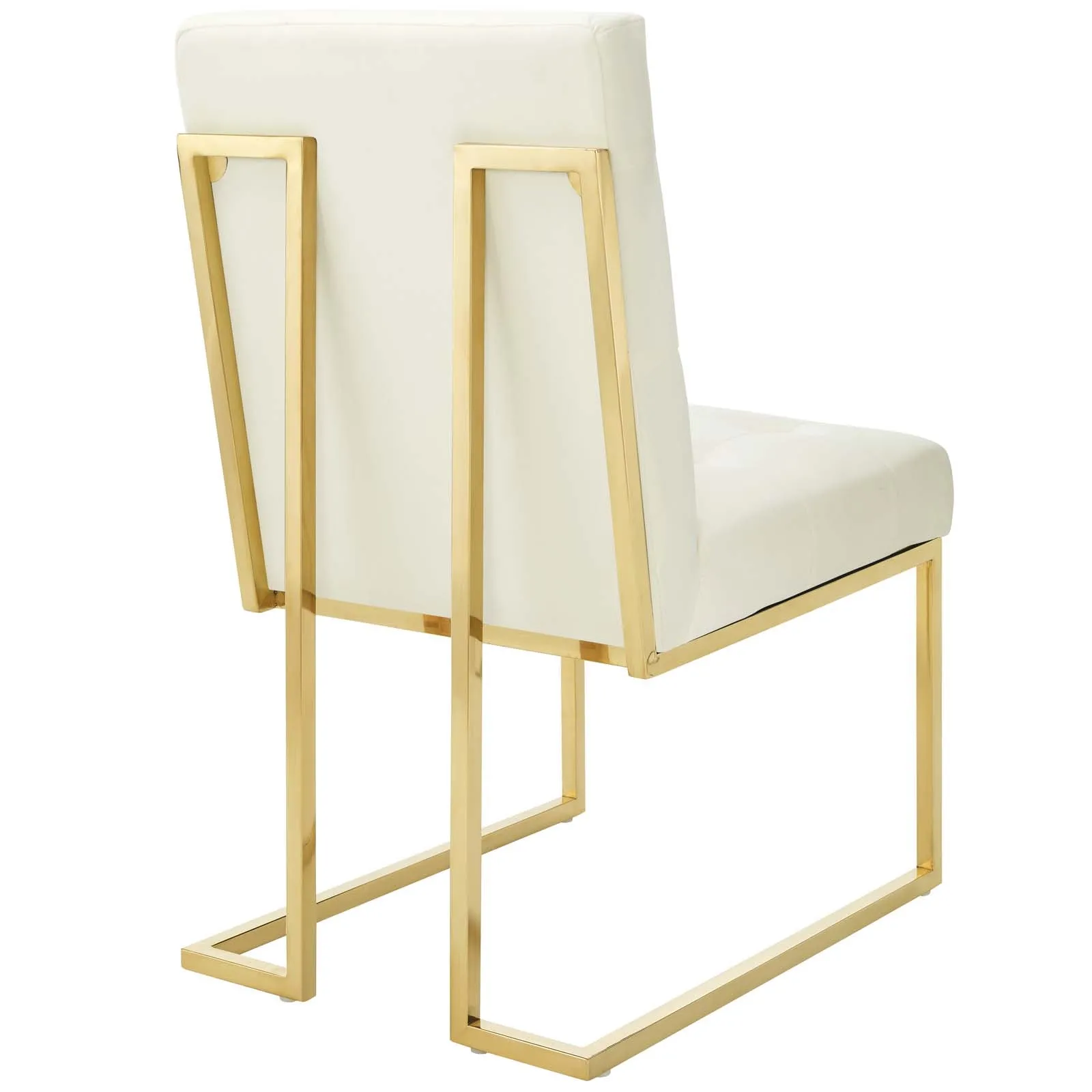 Modway Privy Gold Stainless Steel Performance Velvet Dining Chair - EEI-3744