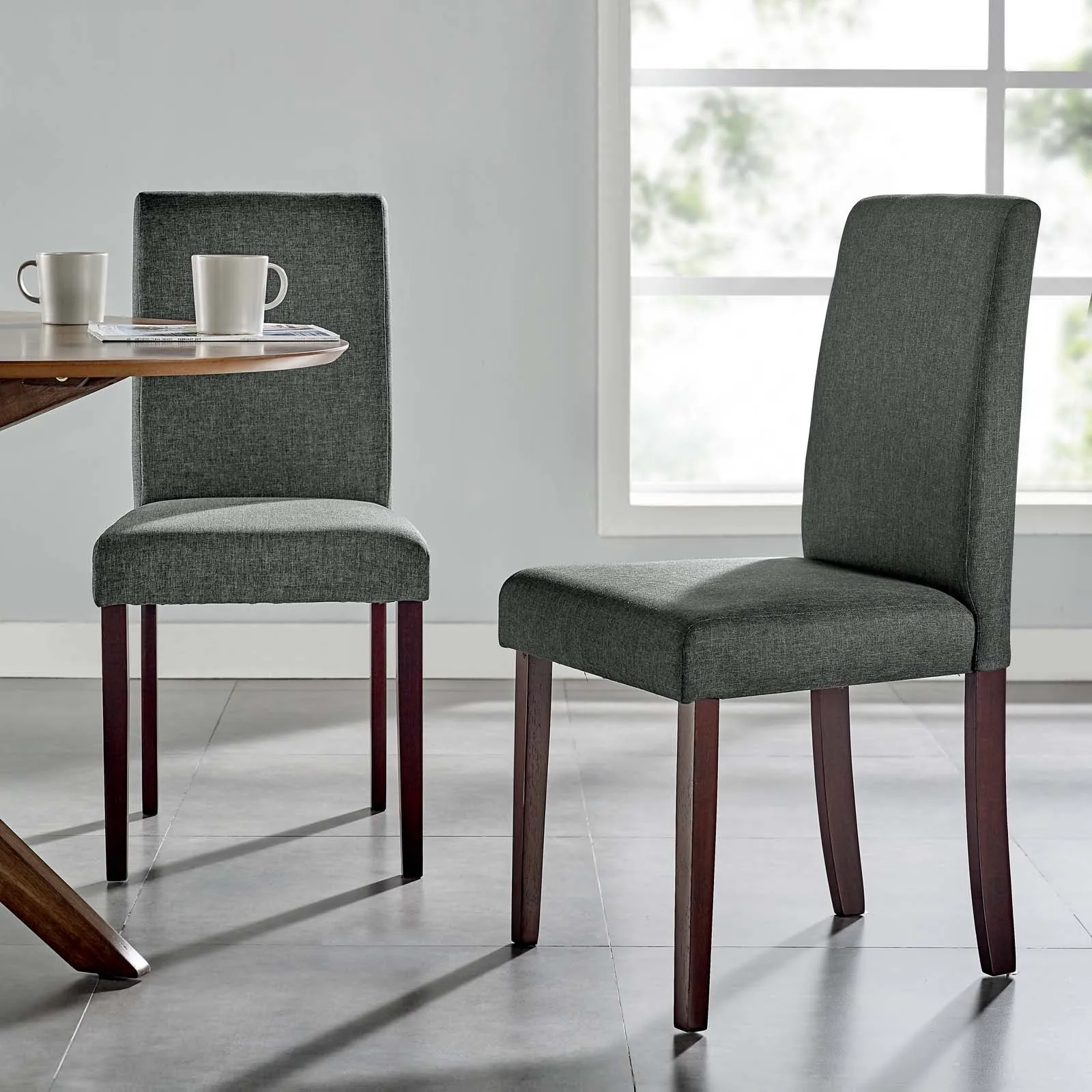 Modway Prosper Upholstered Fabric Dining Side Chair Set of 2 - EEI-3618