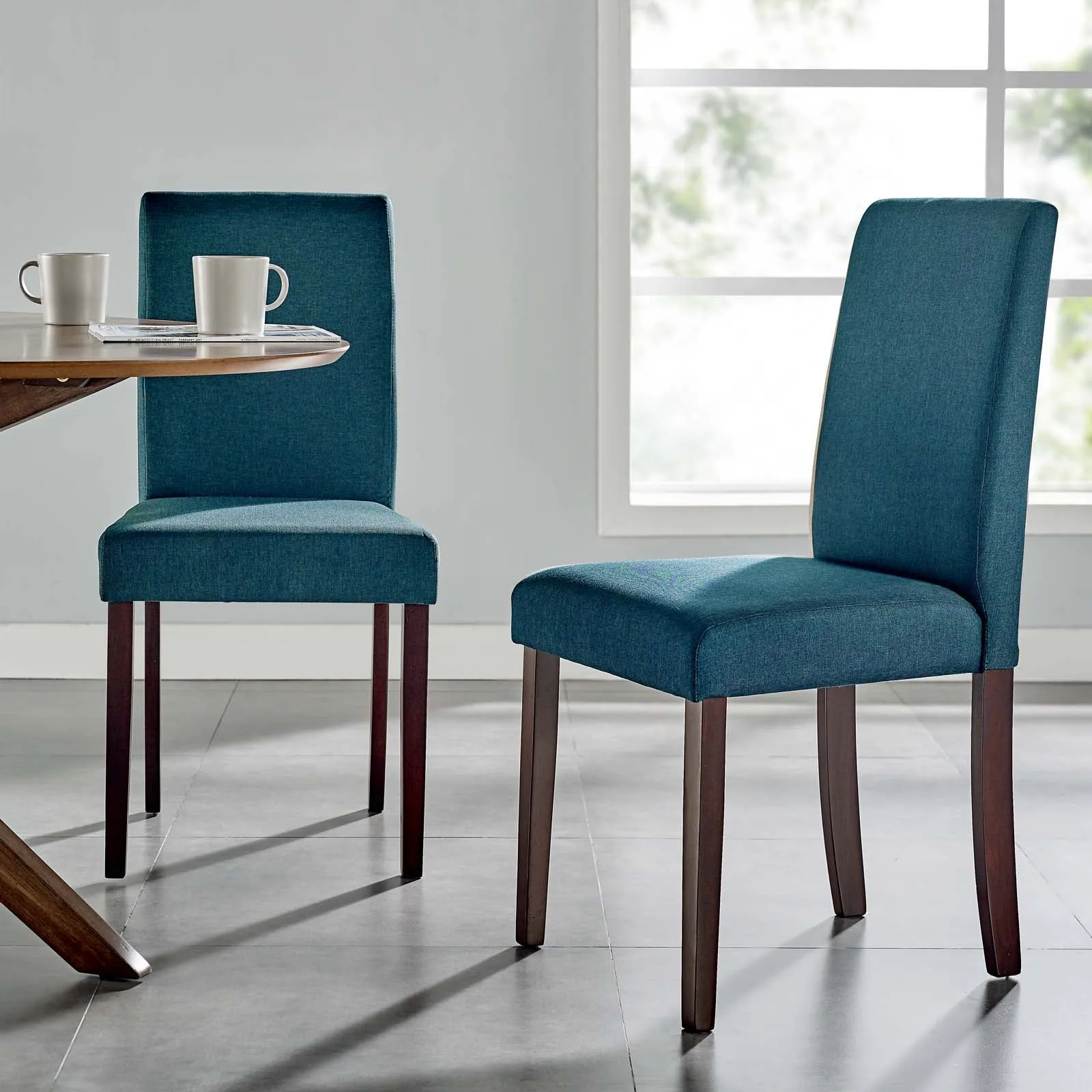 Modway Prosper Upholstered Fabric Dining Side Chair Set of 2 - EEI-3618
