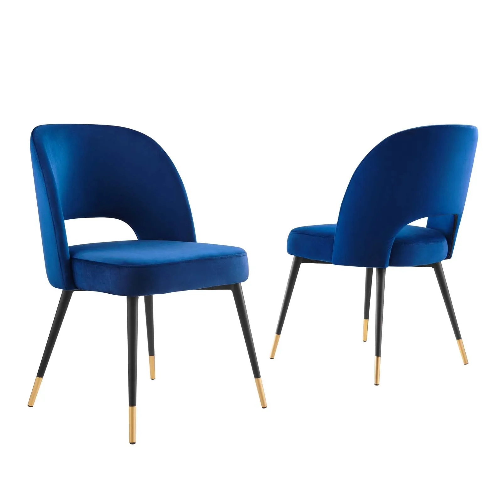 Modway Rouse Performance Velvet Dining Side Chairs - Set of 2 - EEI-4599