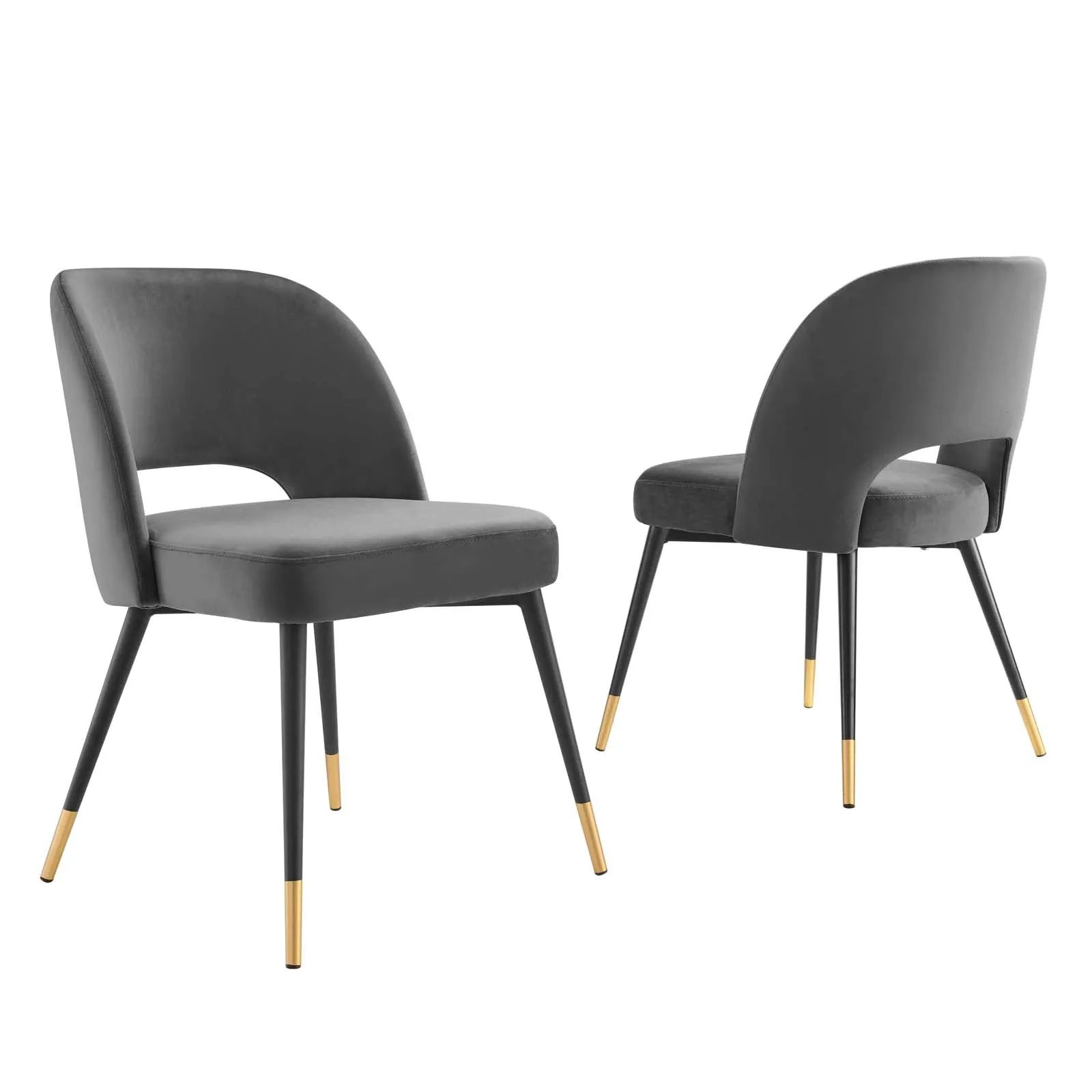 Modway Rouse Performance Velvet Dining Side Chairs - Set of 2 - EEI-4599