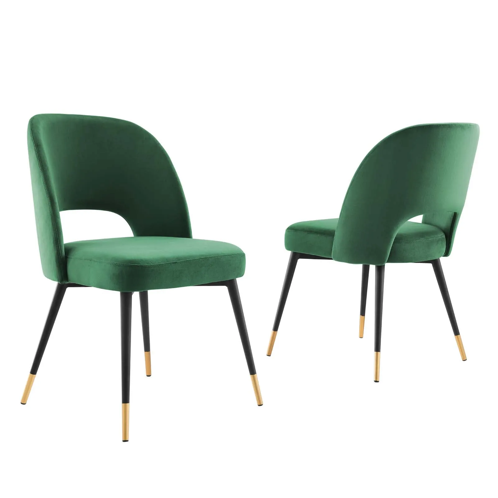 Modway Rouse Performance Velvet Dining Side Chairs - Set of 2 - EEI-4599