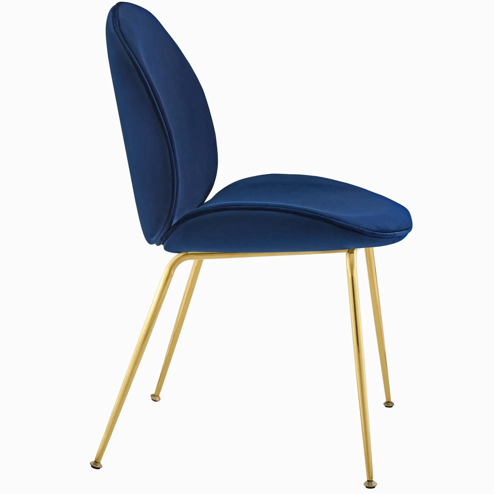 Modway Scoop Gold Stainless Steel Leg Performance Velvet Dining Chair - EEI-3548