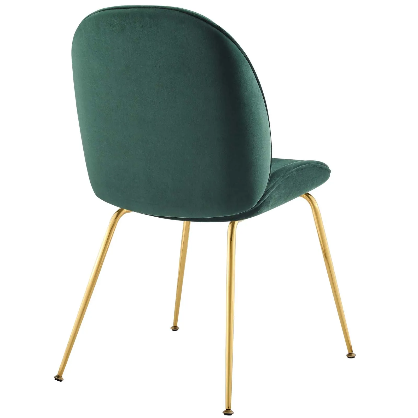 Modway Scoop Gold Stainless Steel Leg Performance Velvet Dining Chair - EEI-3548