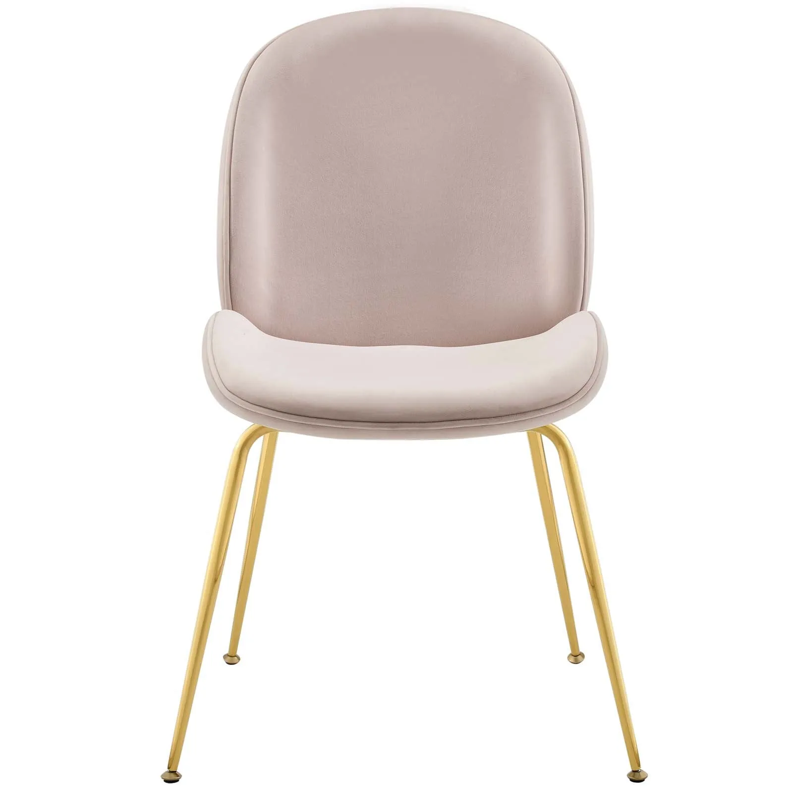 Modway Scoop Gold Stainless Steel Leg Performance Velvet Dining Chair - EEI-3548