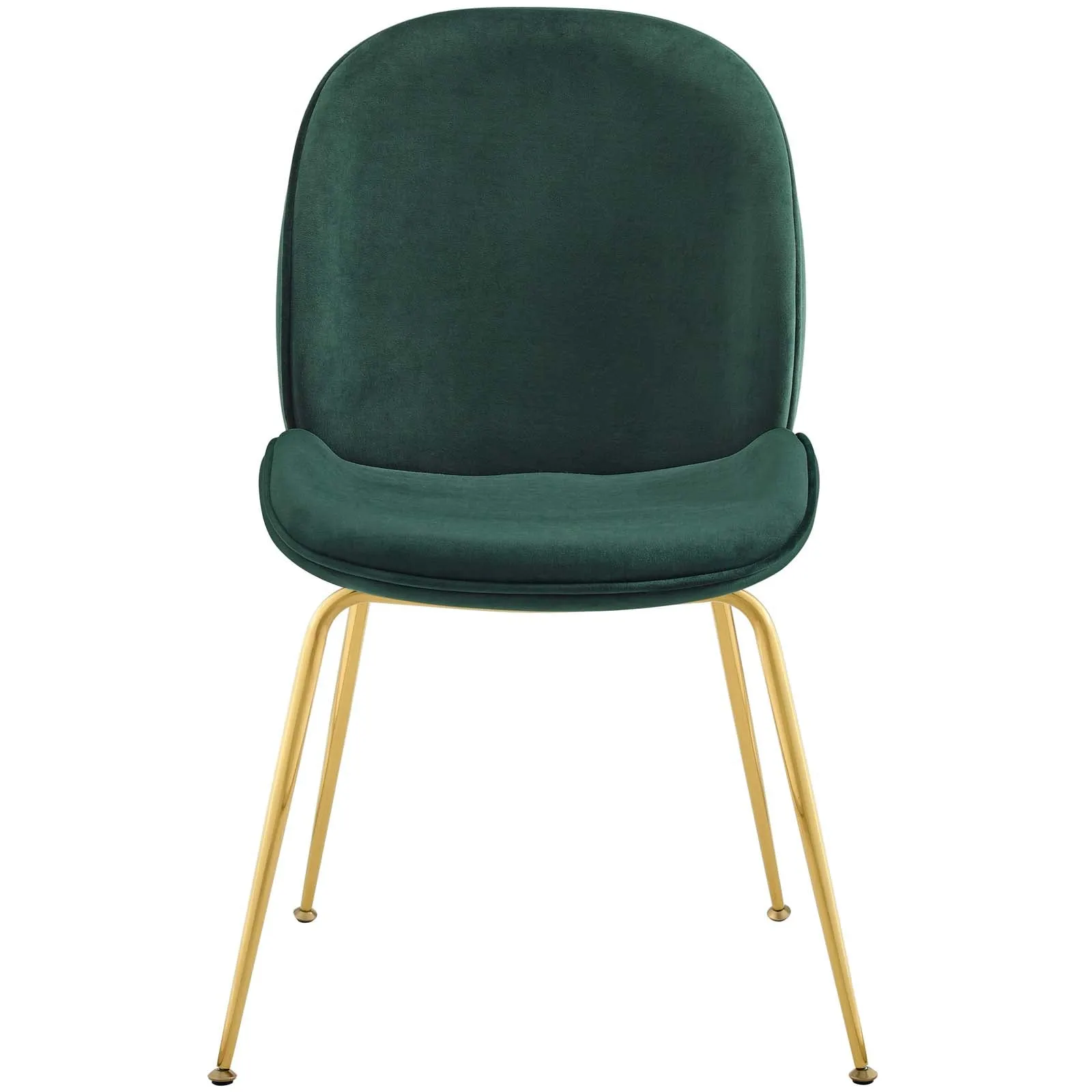 Modway Scoop Gold Stainless Steel Leg Performance Velvet Dining Chair - EEI-3548