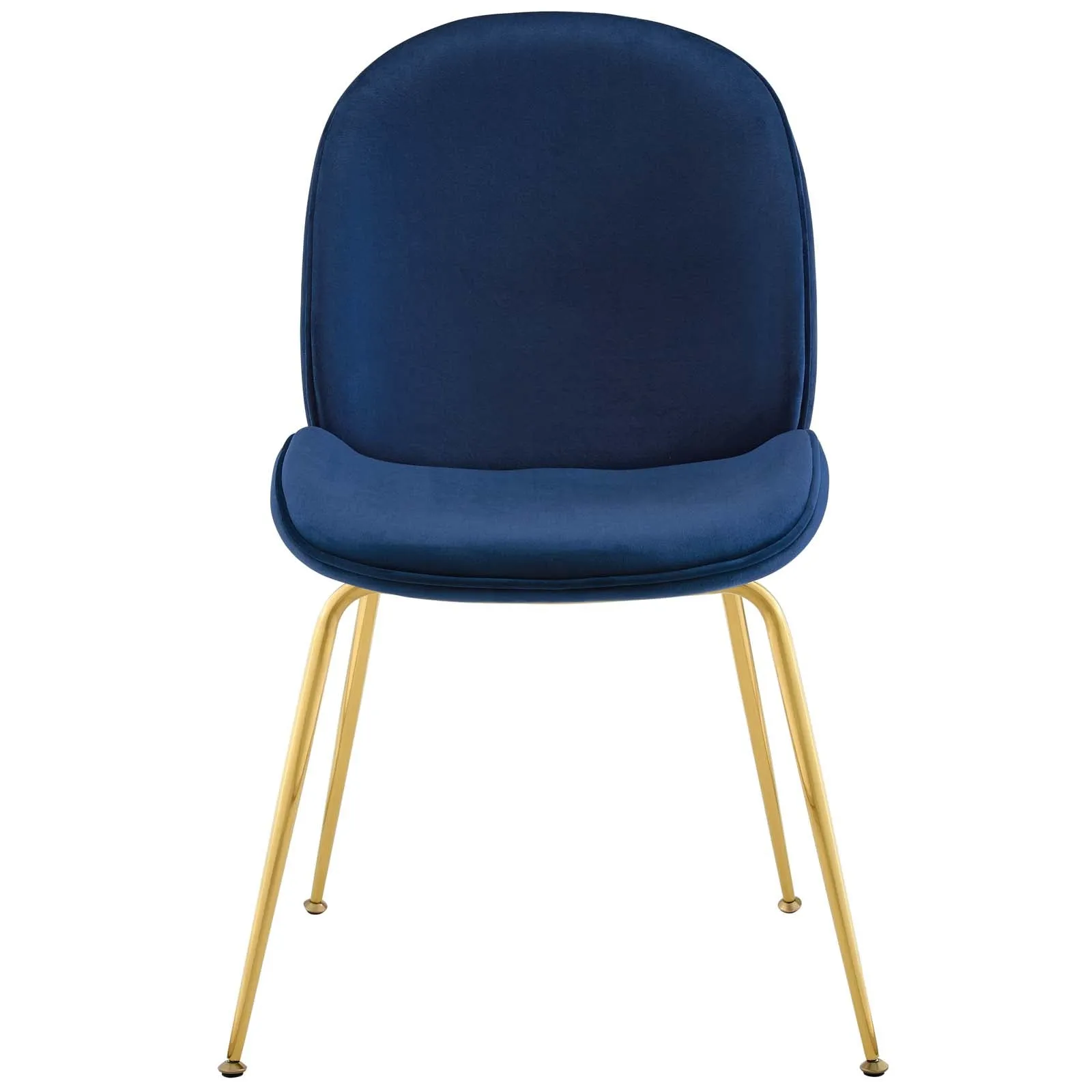 Modway Scoop Gold Stainless Steel Leg Performance Velvet Dining Chair - EEI-3548