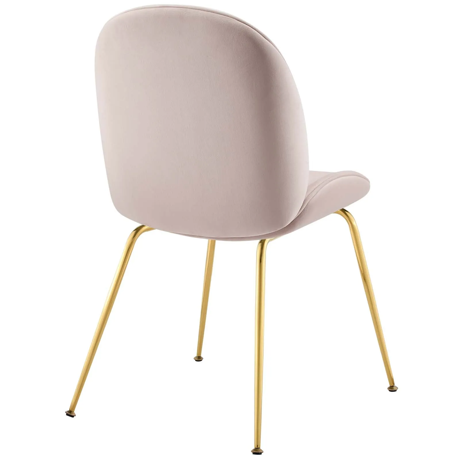 Modway Scoop Gold Stainless Steel Leg Performance Velvet Dining Chair - EEI-3548
