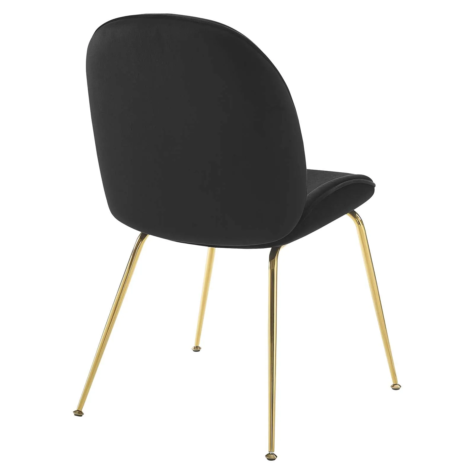 Modway Scoop Gold Stainless Steel Leg Performance Velvet Dining Chair - EEI-3548