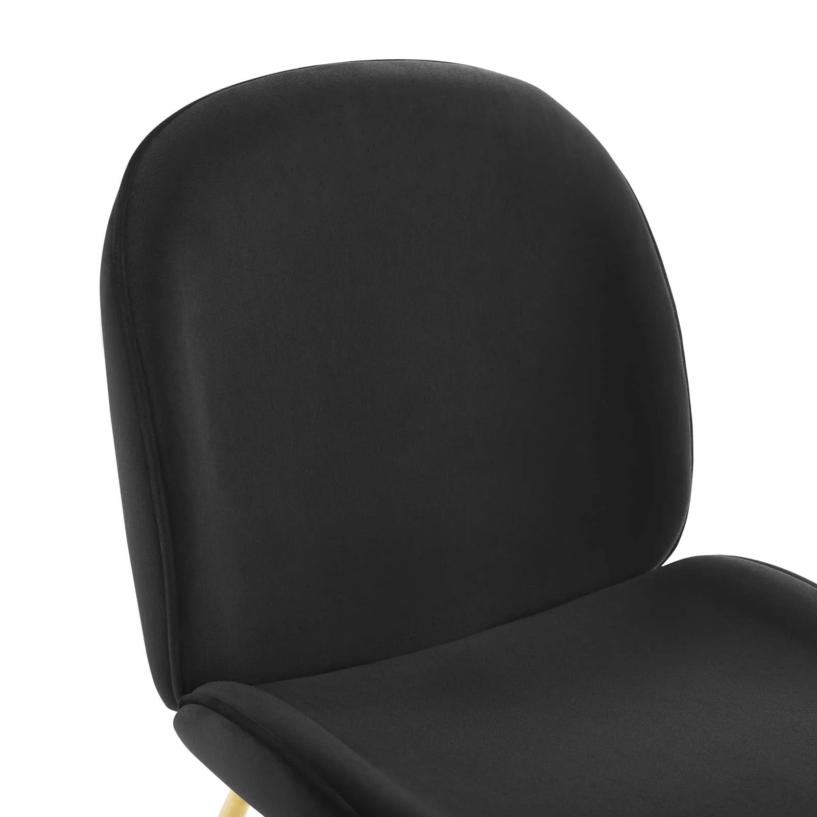 Modway Scoop Gold Stainless Steel Leg Performance Velvet Dining Chair - EEI-3548