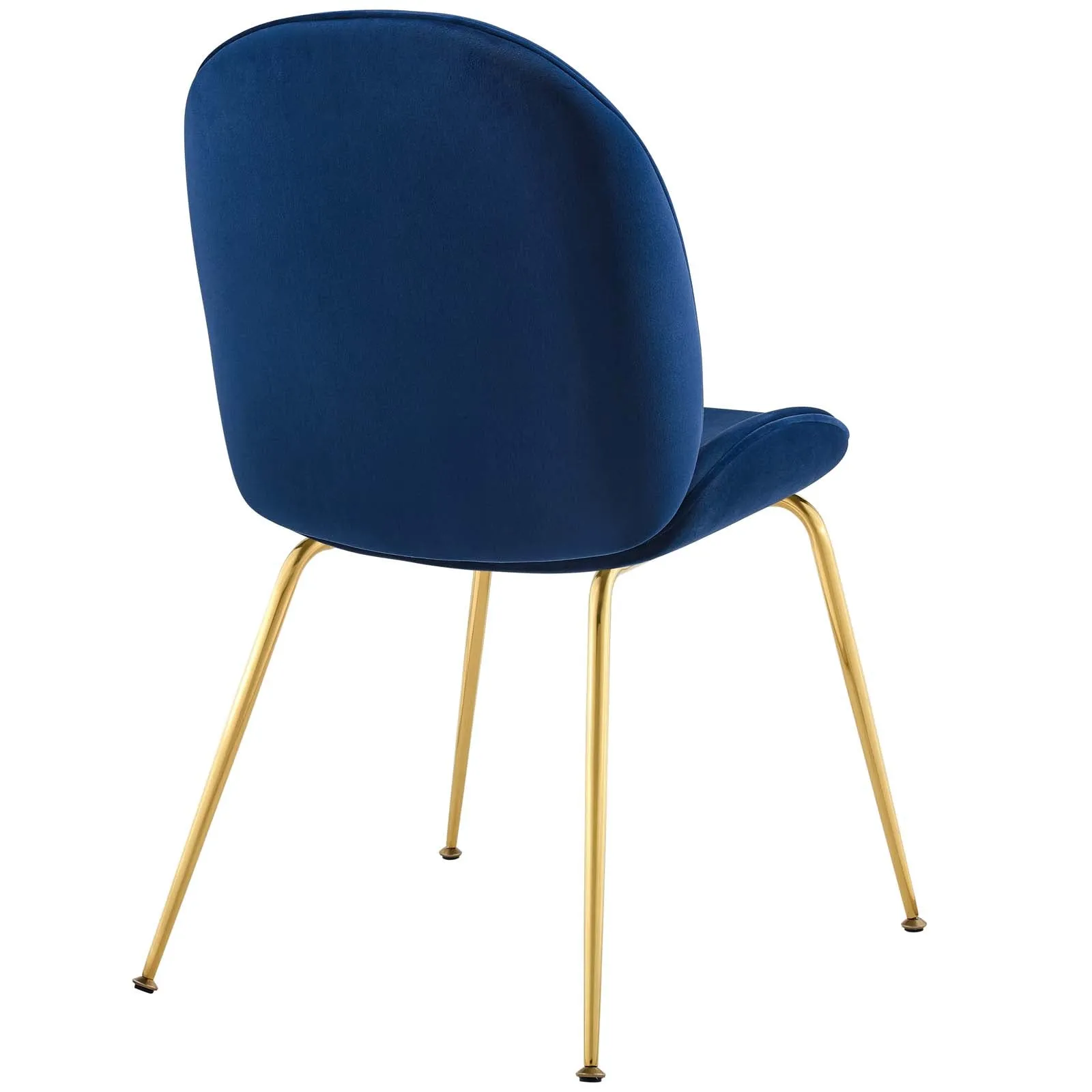 Modway Scoop Gold Stainless Steel Leg Performance Velvet Dining Chair - EEI-3548