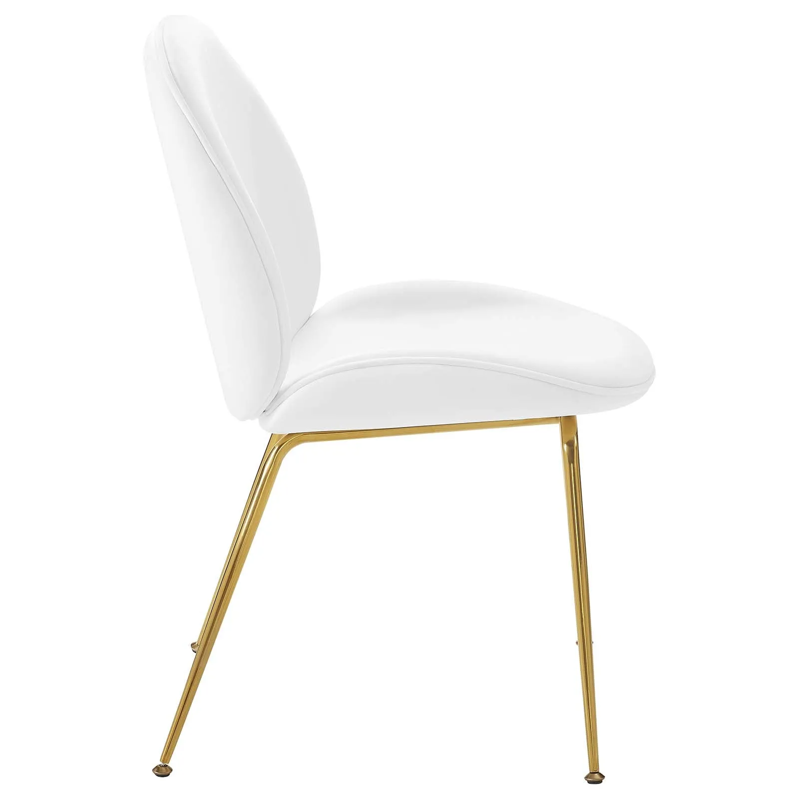 Modway Scoop Gold Stainless Steel Leg Performance Velvet Dining Chair - EEI-3548