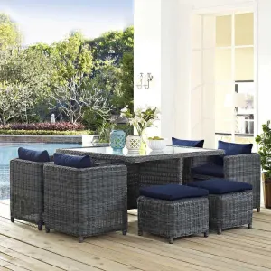Modway Summon 9 Piece Outdoor Patio Dining Set - EEI-1947