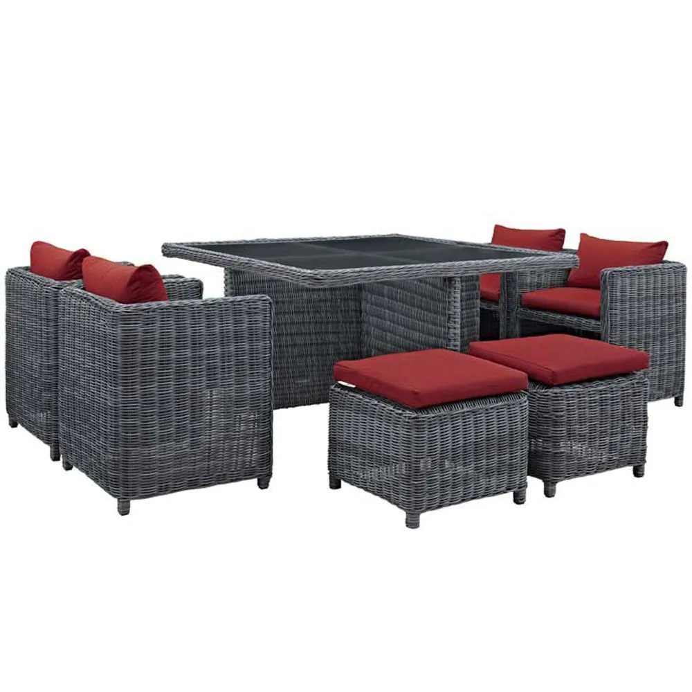 Modway Summon 9 Piece Outdoor Patio Dining Set - EEI-1947