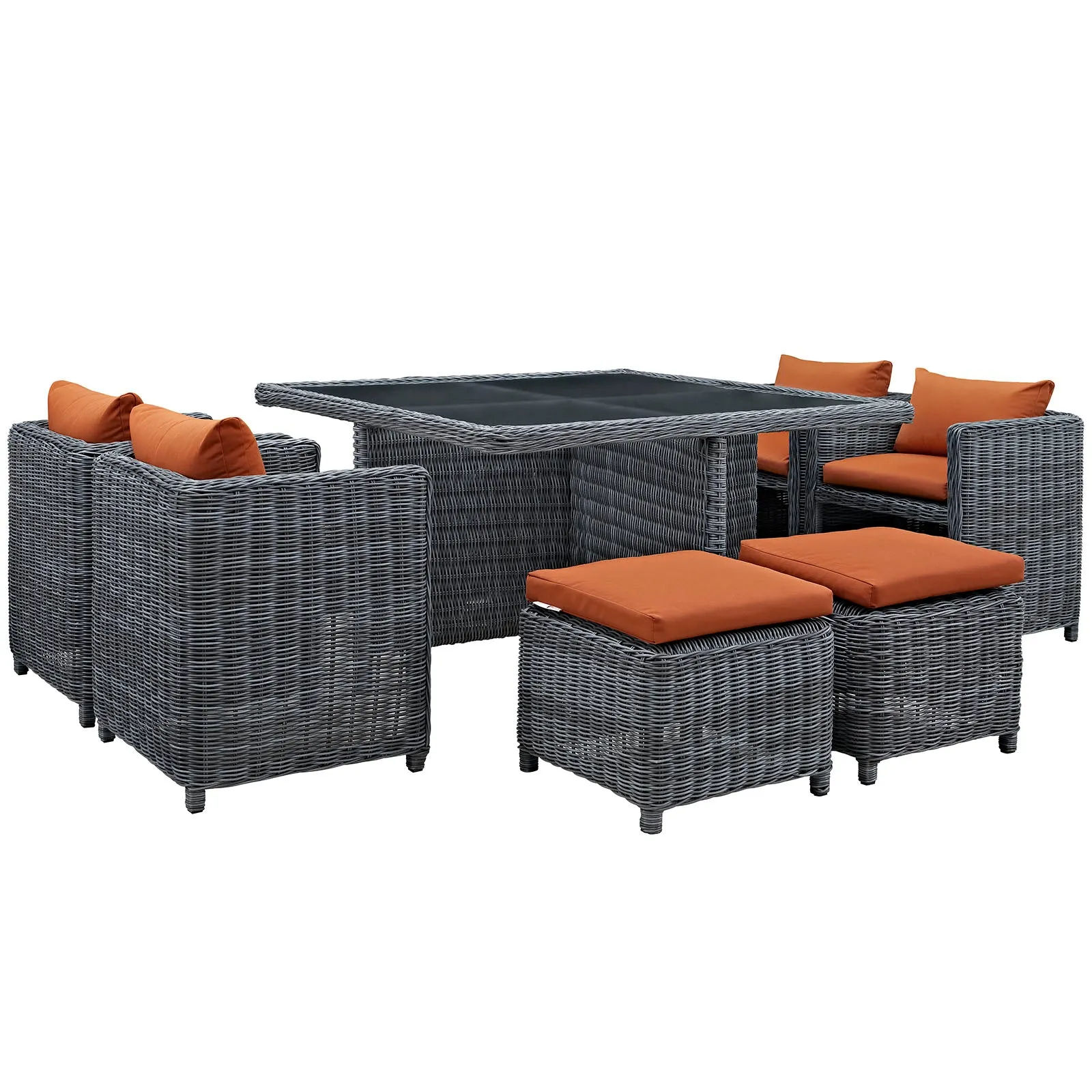 Modway Summon 9 Piece Outdoor Patio Dining Set - EEI-1947