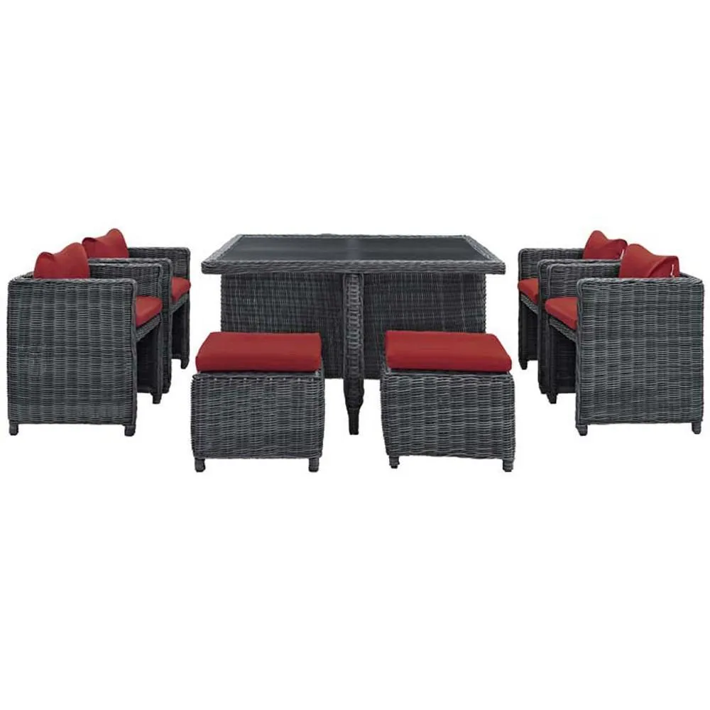 Modway Summon 9 Piece Outdoor Patio Dining Set - EEI-1947