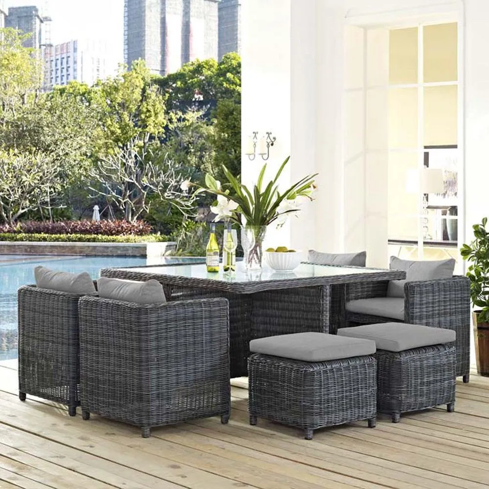 Modway Summon 9 Piece Outdoor Patio Dining Set - EEI-1947