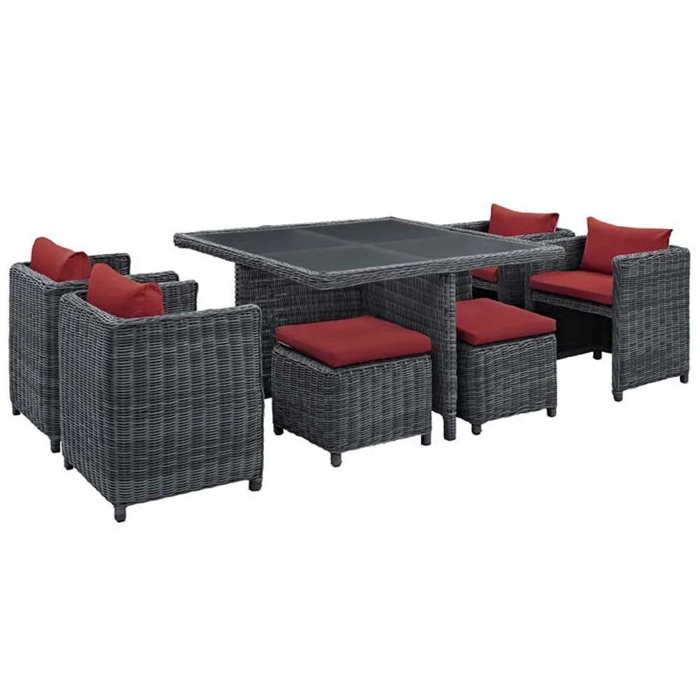 Modway Summon 9 Piece Outdoor Patio Dining Set - EEI-1947