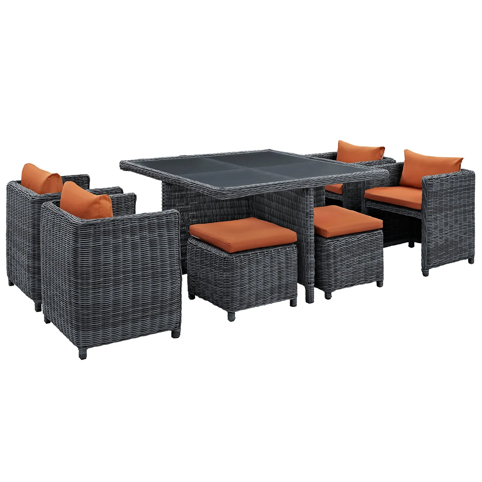 Modway Summon 9 Piece Outdoor Patio Dining Set - EEI-1947