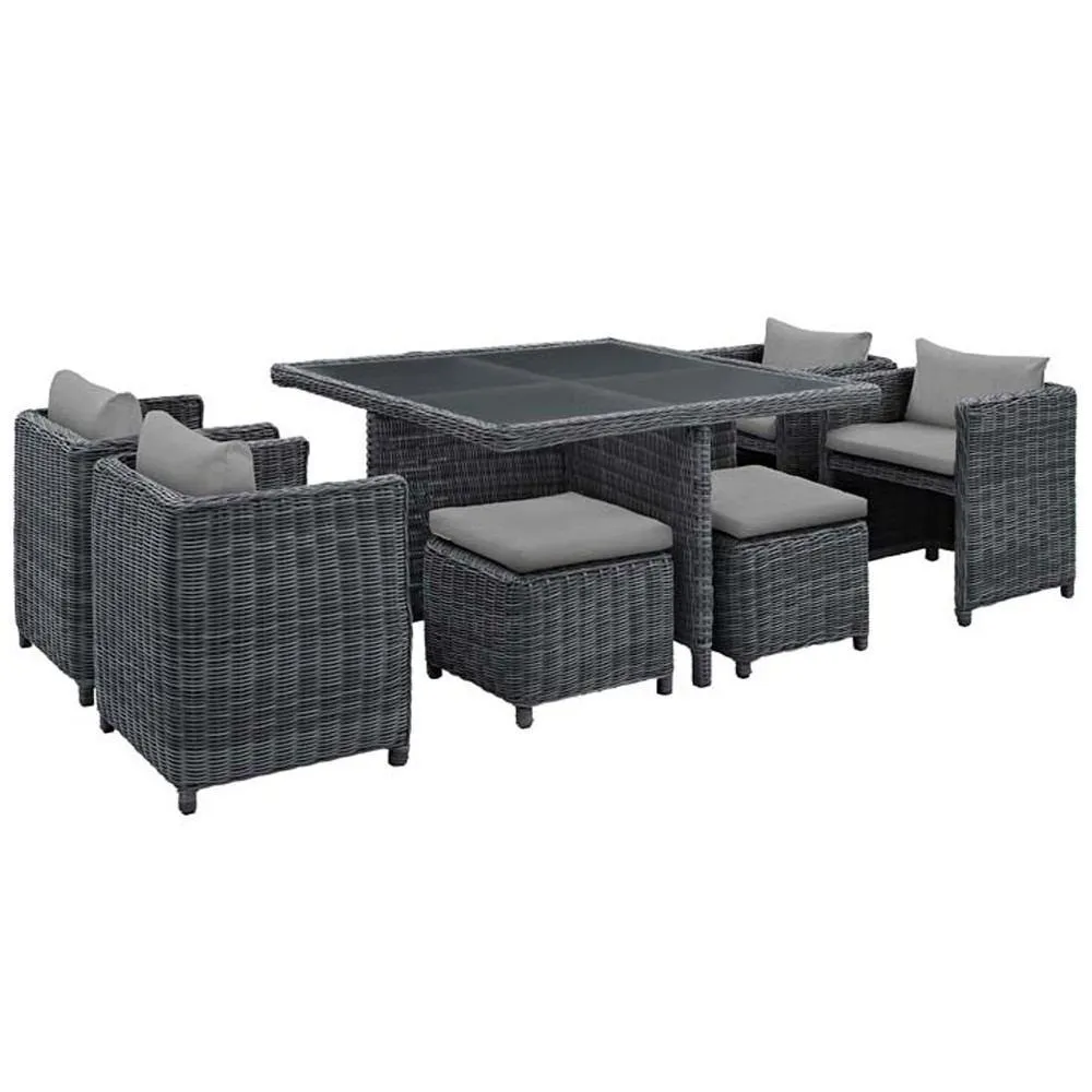 Modway Summon 9 Piece Outdoor Patio Dining Set - EEI-1947
