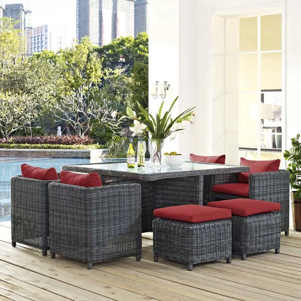 Modway Summon 9 Piece Outdoor Patio Dining Set - EEI-1947