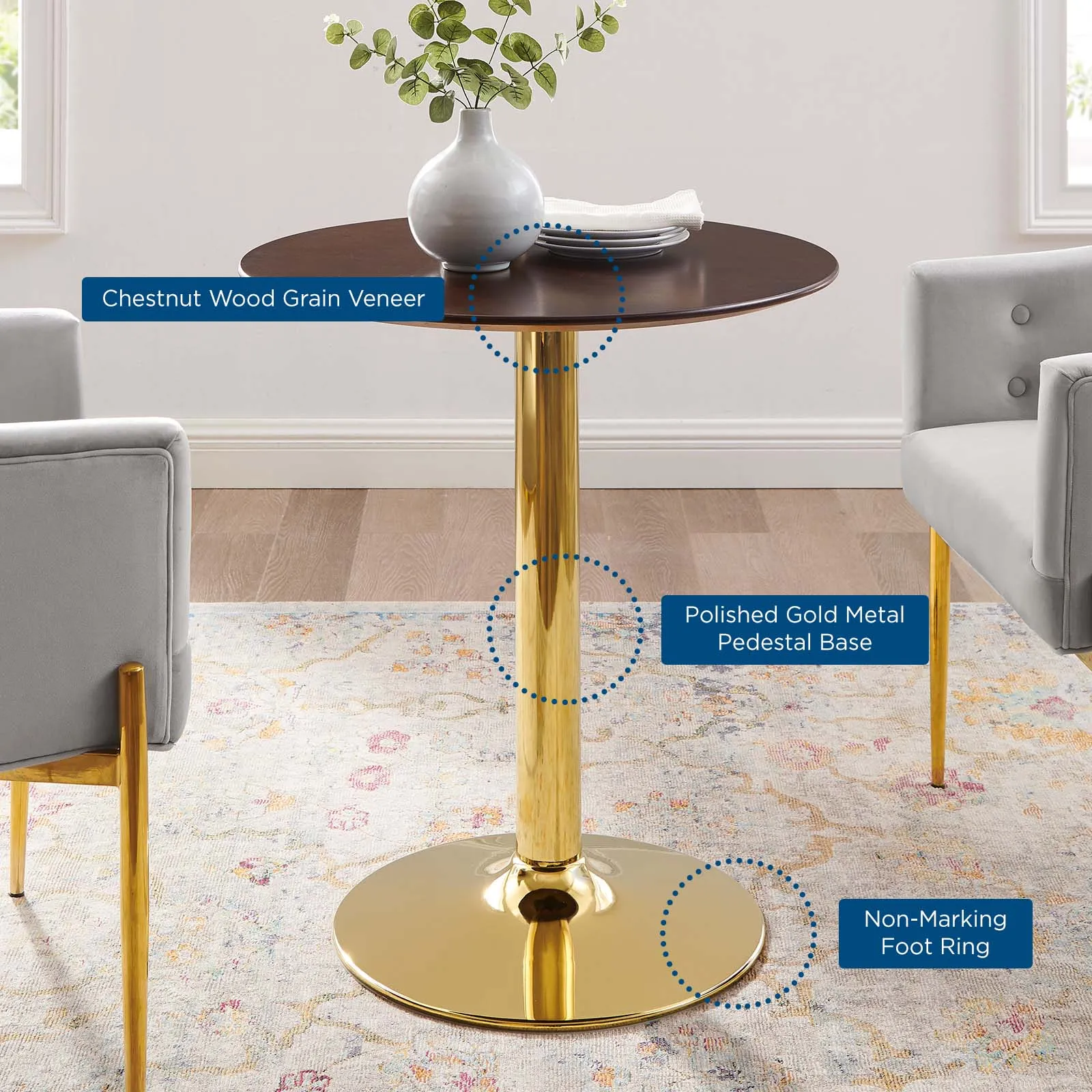 Modway Verne 28" Dining Table - EEI-4551