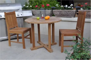Montage Saratoga 3-Pieces Dining Set By Anderson Teak