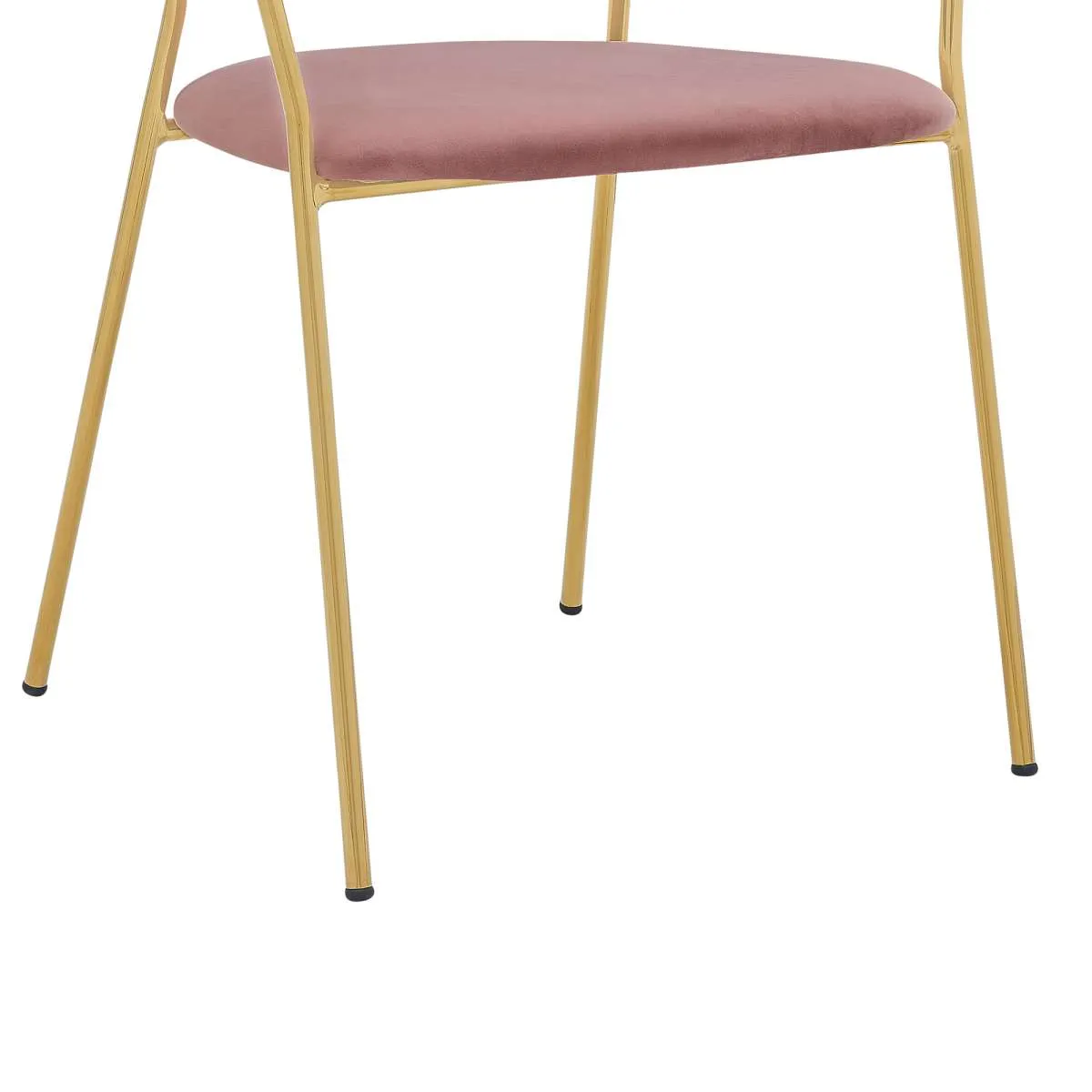 Nara Modern Gray Faux Leather and Metal Dining Room Chairs - Set of 2 By Armen Living