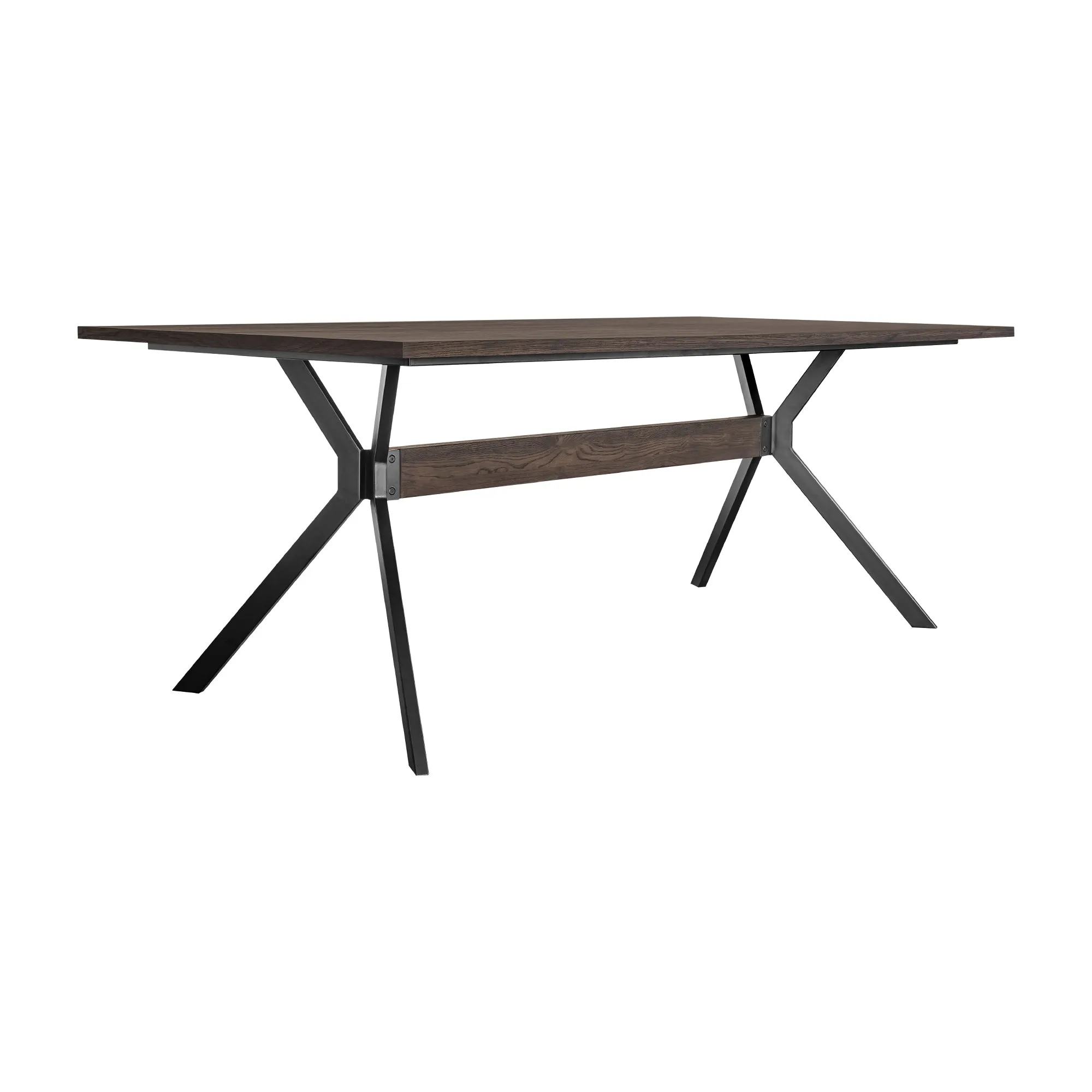 Nevada Rustic 2 piece set with Dining Table and Sideboard in Dark Brown By Armen Living