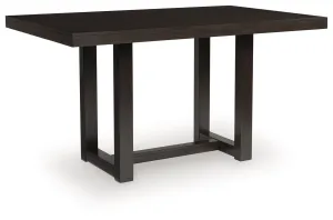 Neymorton - Dark Grayish Brown - Rectangular Dining Room Counter Table