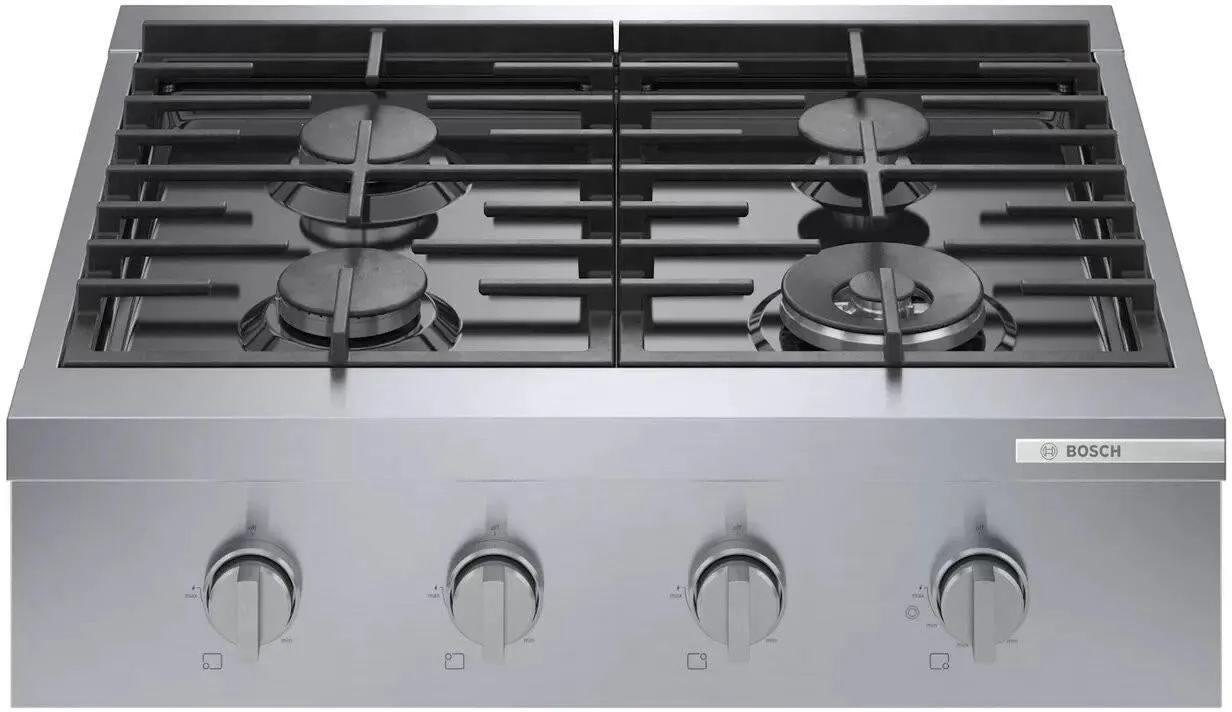 NIB Bosch 800 Series 30" 4 Sealed Burners Stainless Steel Gas Rangetop RGM8058UC
