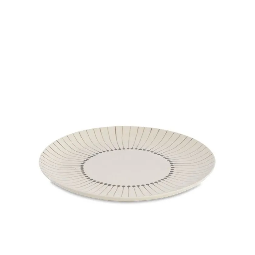 Nkuku Iba Grey Dinner Plate
