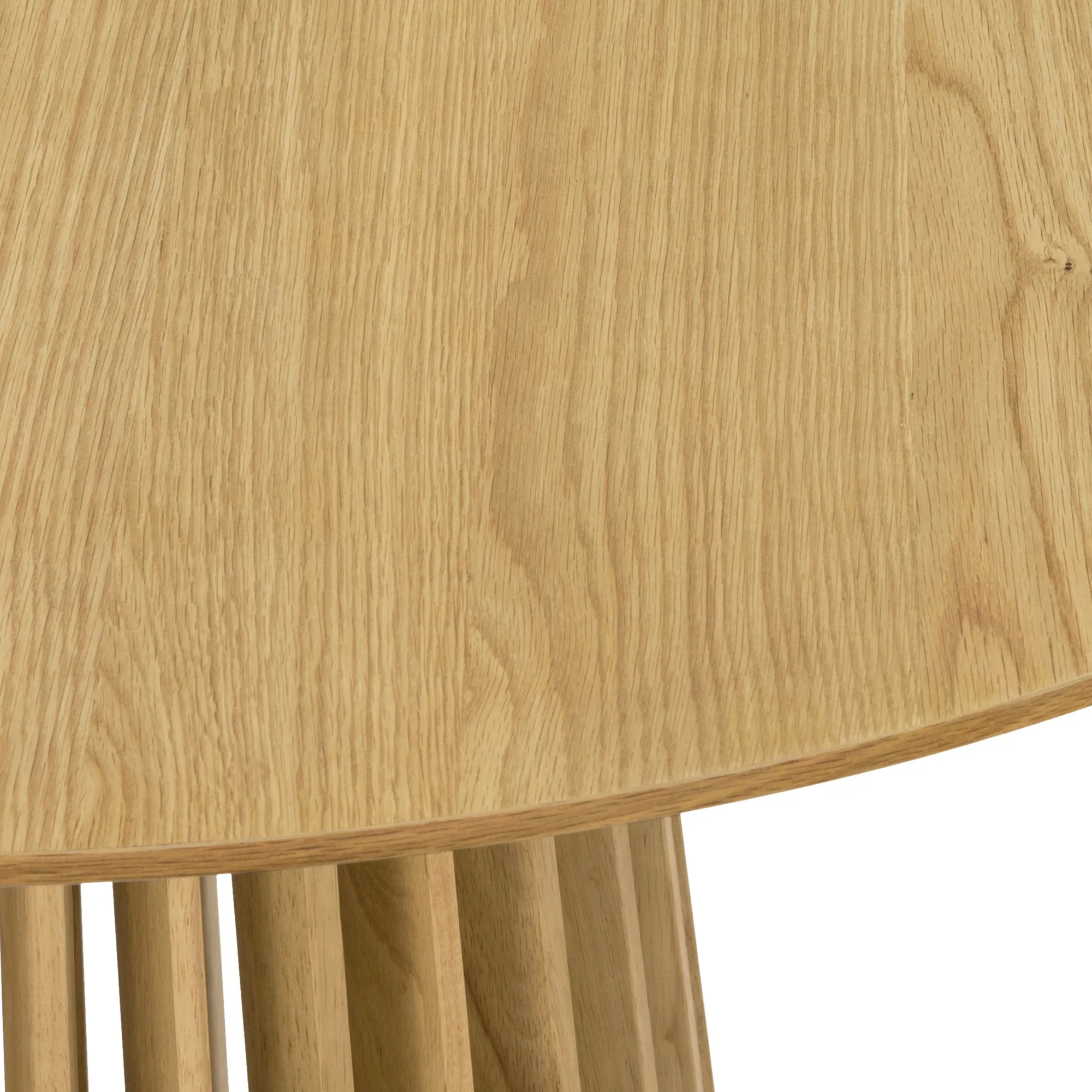 Pasadena 47" Wood Round Dining Table in Black Oak Finish By Armen Living