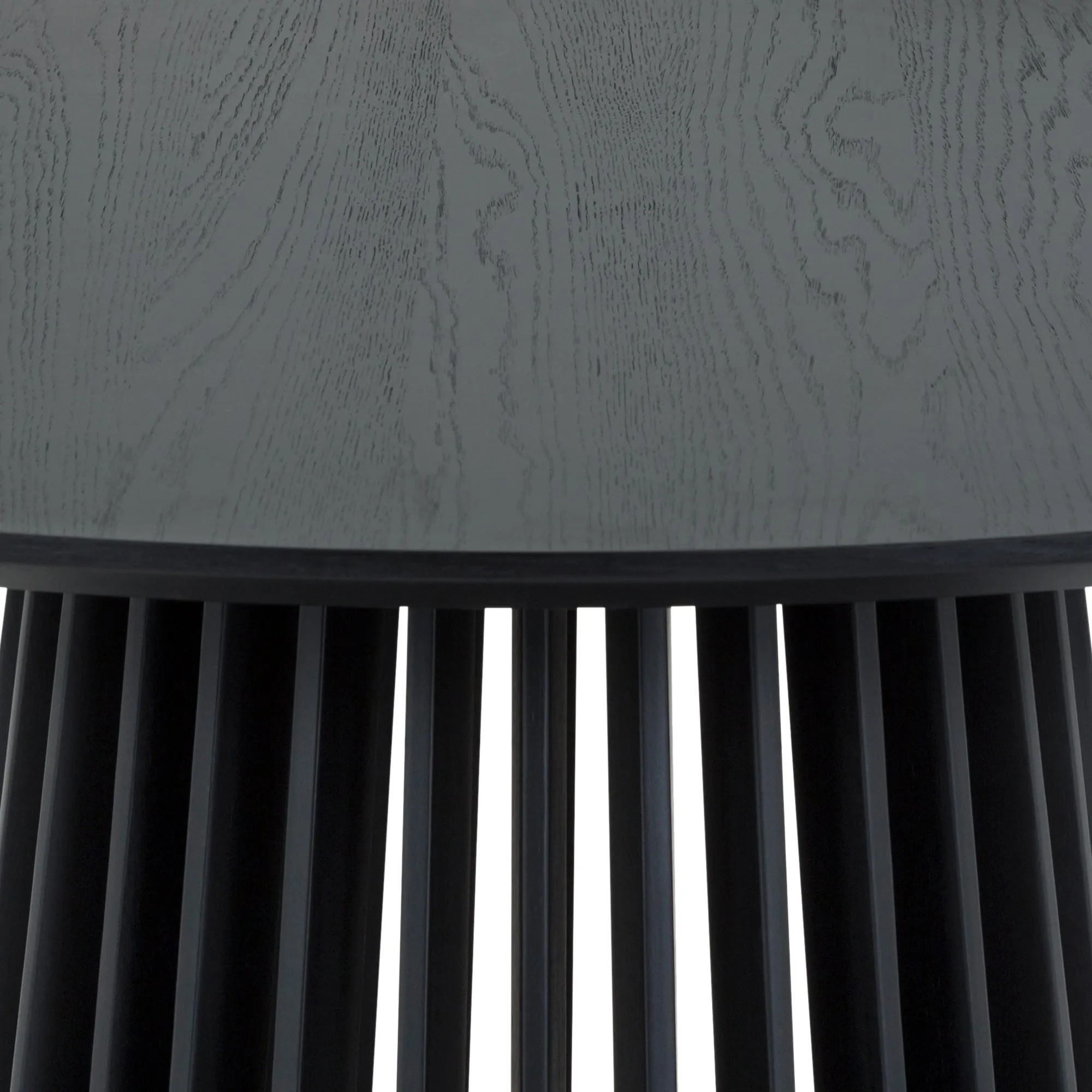 Pasadena 47" Wood Round Dining Table in Black Oak Finish By Armen Living