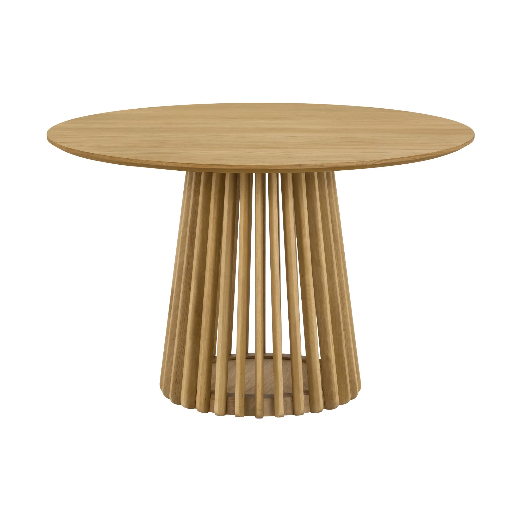 Pasadena 47" Wood Round Dining Table in Black Oak Finish By Armen Living