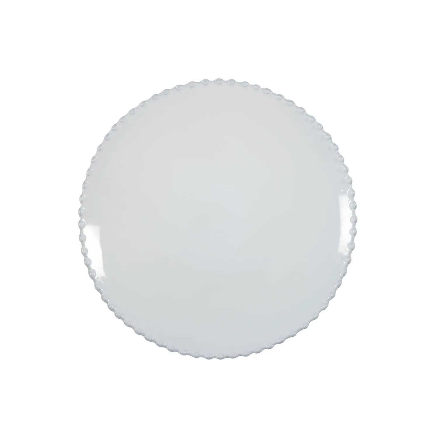 Pearl White Dinner Plate