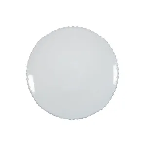 Pearl White Dinner Plate
