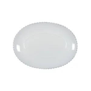 Pearl White Medium Oval Platter