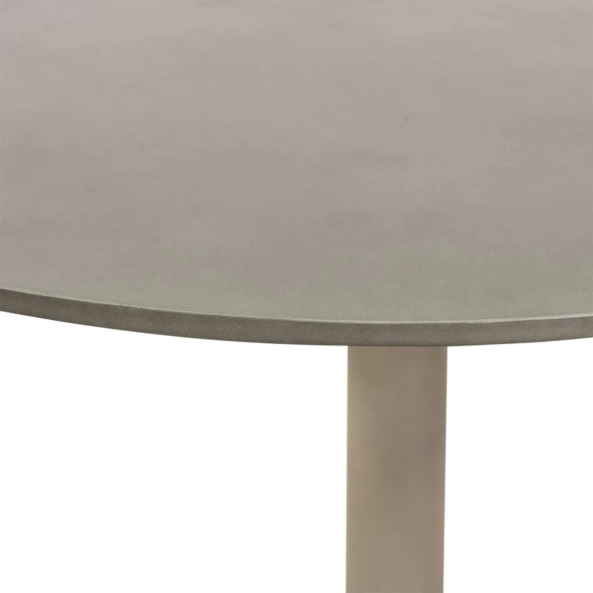 Pippa Concrete and Metal Tulip Round Dining Table By Armen Living