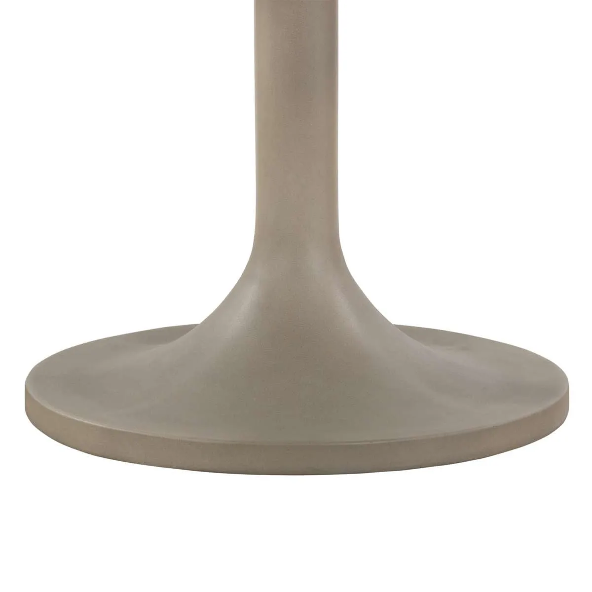 Pippa Concrete and Metal Tulip Round Dining Table By Armen Living